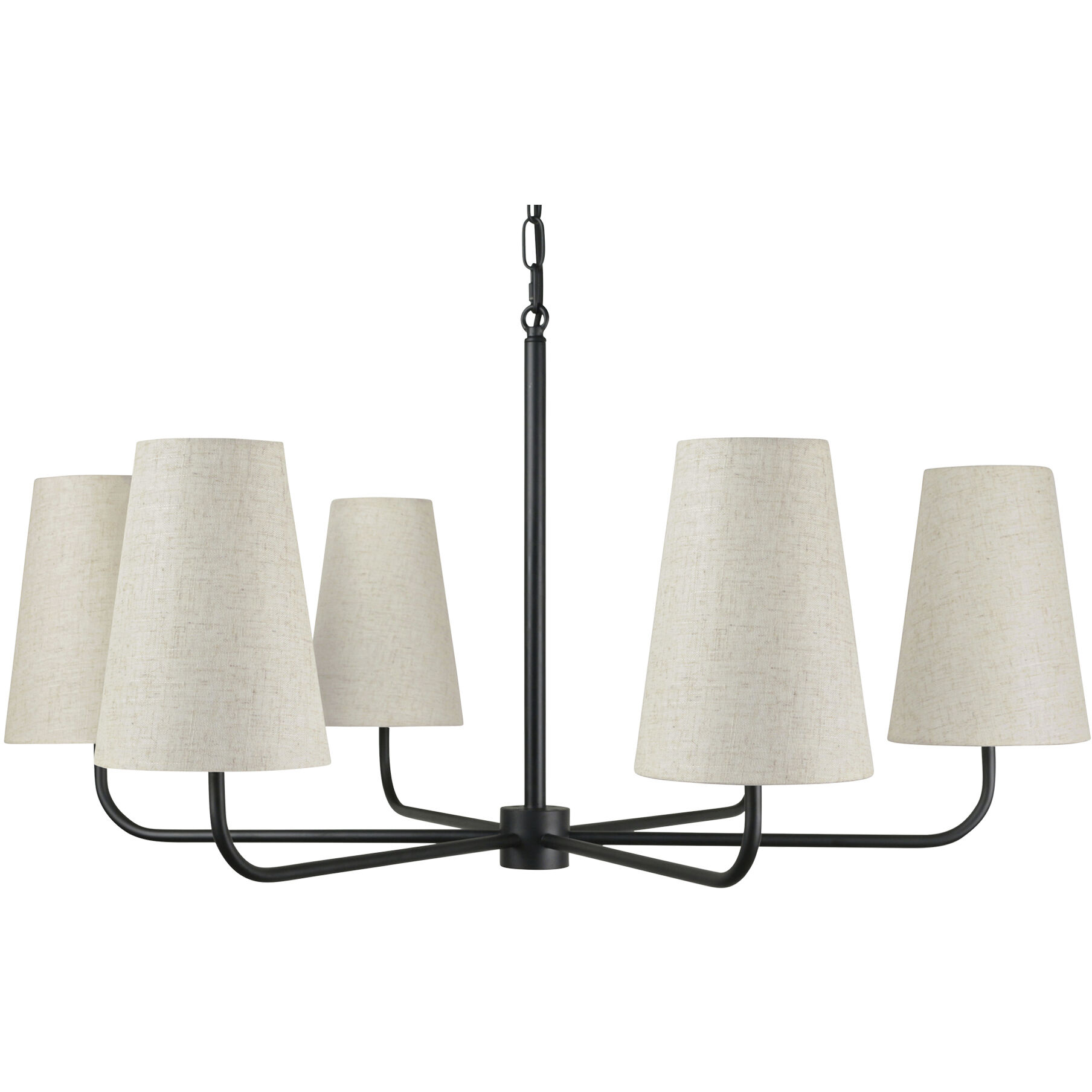 Mathis 6 Light 37.1 inch Black Chandelier Ceiling Light